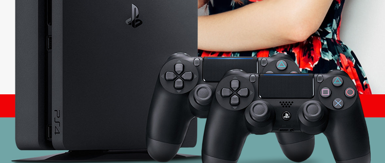 SONY PlayStation 4 - 1TB Slim Black CUH-2016B + druhý Dualshock 4