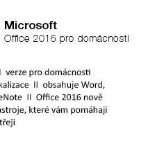 Microsoft Office 2016 pro domácnosti CZ