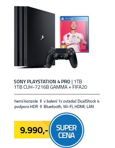 SONY PlayStation 4 Pro - 1TB CUH-7216B Gamma + FIFA20