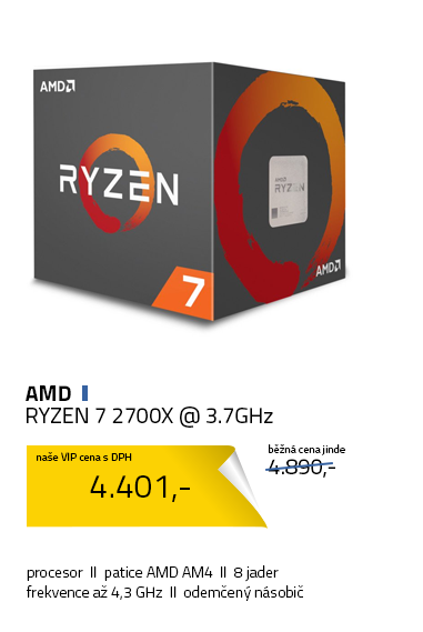 AMD RYZEN 7 2700X @ 3.7GHz
