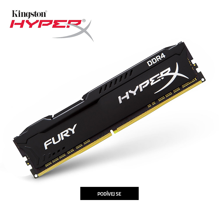 HyperX Fury 4GB (1x 4GB) DDR4 2400MHz černá
