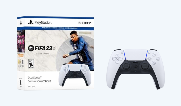 PS5 DualSense Wireless Controller White + FIFA 23