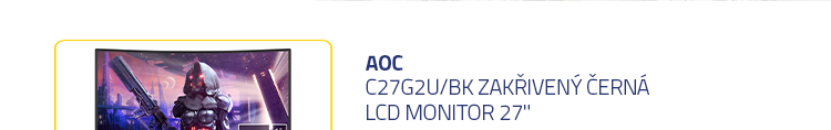 LCD Monitor 27" AOC C27G2U/BK zakřivený černá