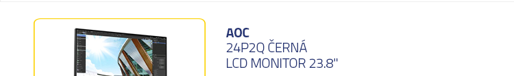 LCD Monitor 23.8" AOC 24P2Q černá