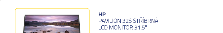 LCD Monitor 31.5" HP Pavilion 32s stříbrná