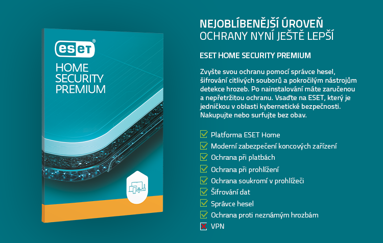 ESET HOME Security Premium - 1 zařízení - 1 rok