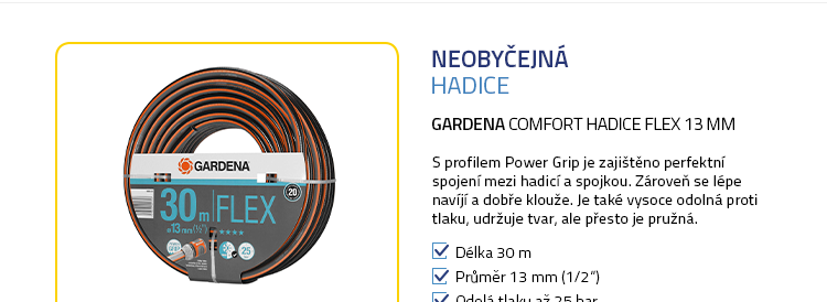 Gardena Comfort 18036-20 Hadice Flex 13 mm (1|2") - Délka 30 m