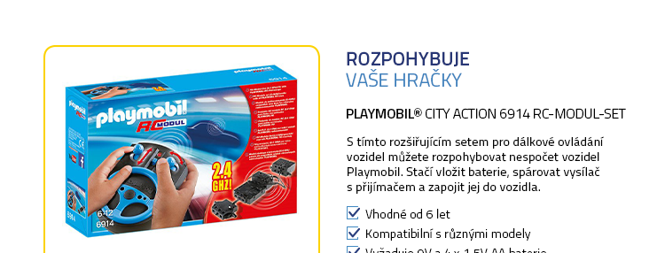 Playmobil® City Action 6914 RC-Modul-Set 2.4 GHz /od 6 let