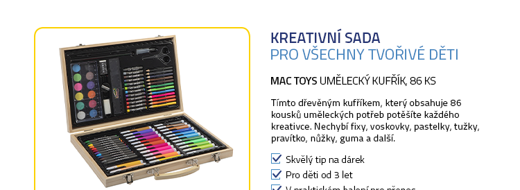 Mac Toys Umělecký kufřík, 86 ks