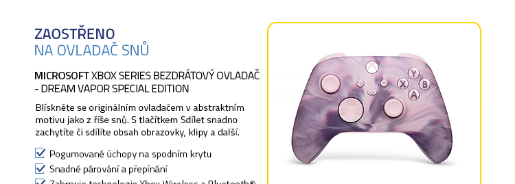 Xbox Series Bezdrátový ovladač - Dream Vapor Special Edition