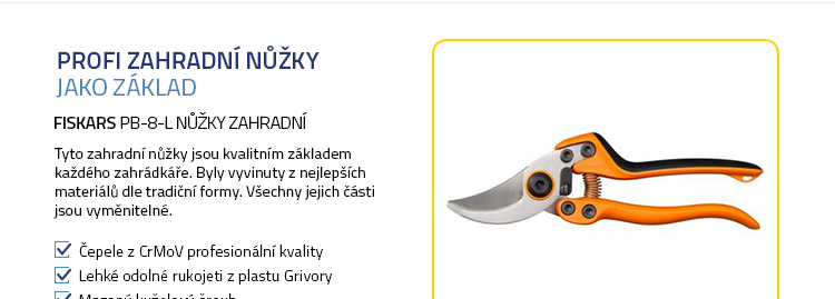 Fiskars PB-8-L Nůžky zahradní