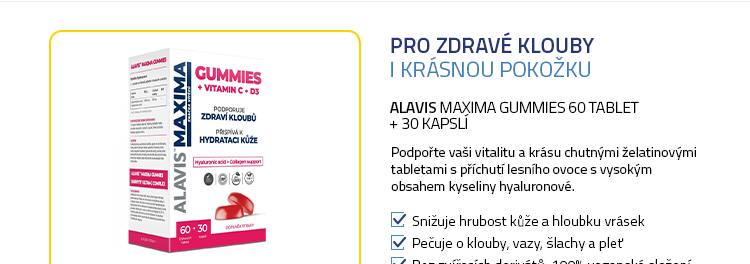ALAVIS MAXIMA Gummies 60 tablet + 30 kapslí