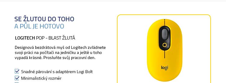 Logitech POP - Blast žlutá
