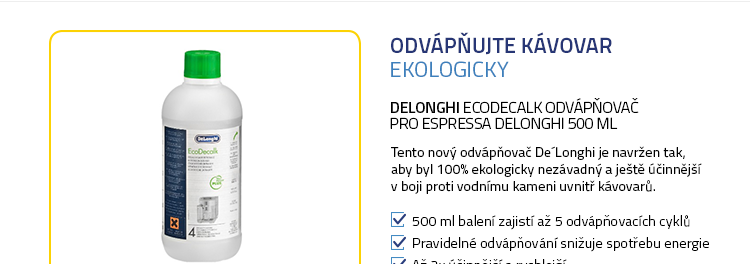 DeLonghi EcoDecalk Odvápňovač pro espressa DeLonghi 500 ml