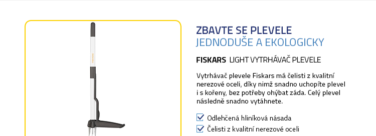 Fiskars Light Vytrhávač plevele