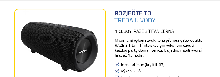 Niceboy RAZE 3 Titan černá