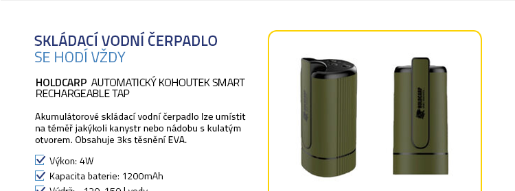 Holdcarp Automatický kohoutek Smart Rechargeable Tap