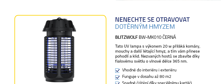 BlitzWolf BW-MK010 černá