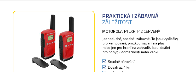 Motorola TLKR T42 červená