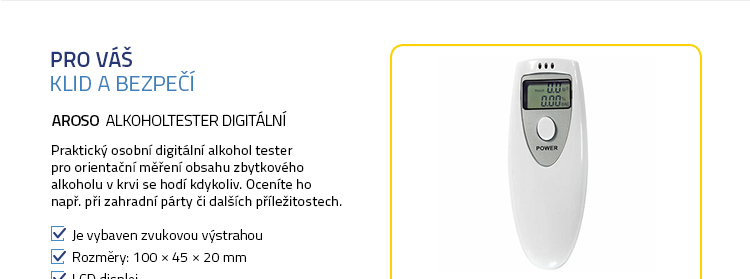 Aroso Alkoholtester digitální