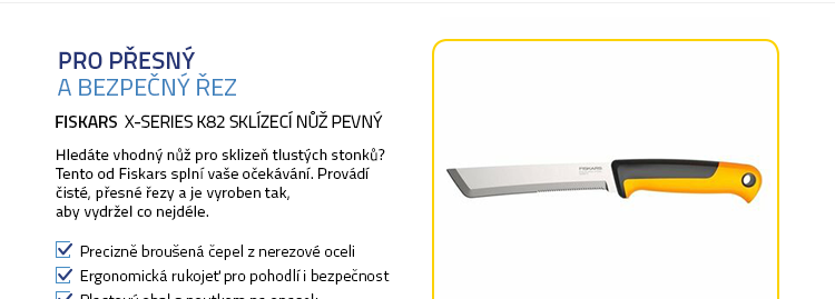 Fiskars X-series K82 Sklízecí nůž pevný