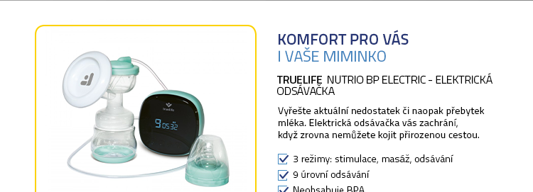 TrueLife Nutrio BP Electric - elektrická odsávačka