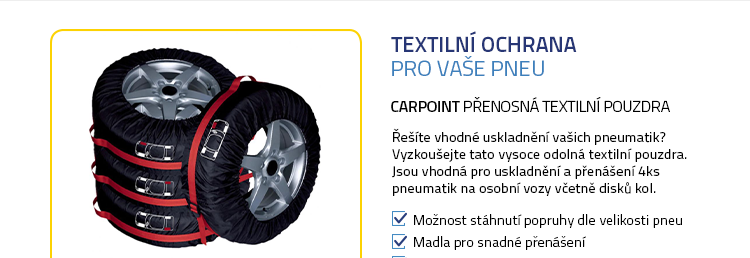 Carpoint Přenosná textilní pouzdra