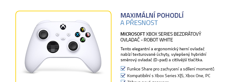 Xbox Series Bezdrátový ovladač - Robot White