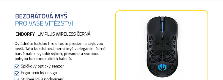 Endorfy LIV Plus Wireless černá