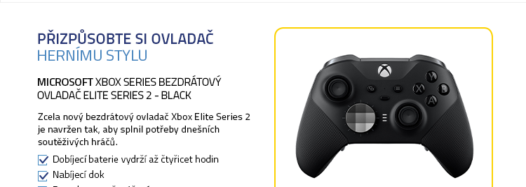 Xbox Series Bezdrátový ovladač Elite Series 2 - Black