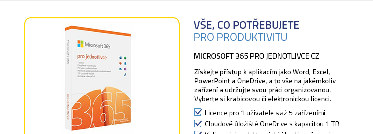Microsoft 365 pro jednotlivce CZ