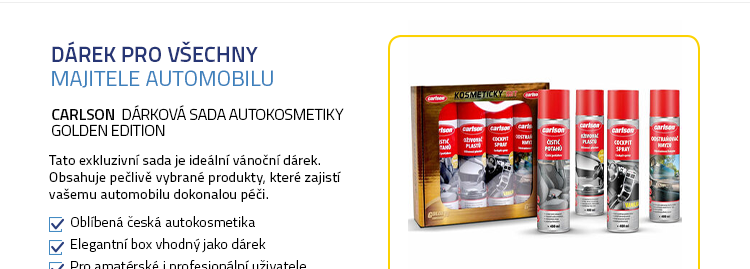 Carlson Dárková sada autokosmetiky Golden Edition
