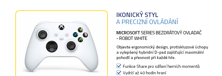 Xbox Series Bezdrátový ovladač - Robot White