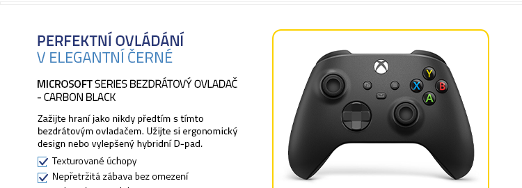 Xbox Series Bezdrátový ovladač - Carbon Black