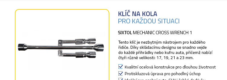 SIXTOL MECHANIC CROSS WRENCH 1