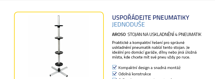 Aroso Stojan na uskladnění 4 pneumatik