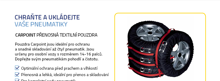 Carpoint Přenosná textilní pouzdra