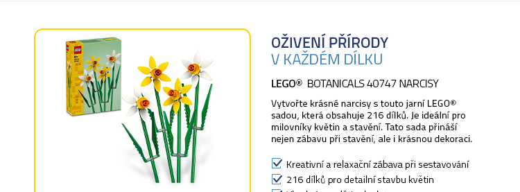 LEGO® Botanicals 40747 Narcisy