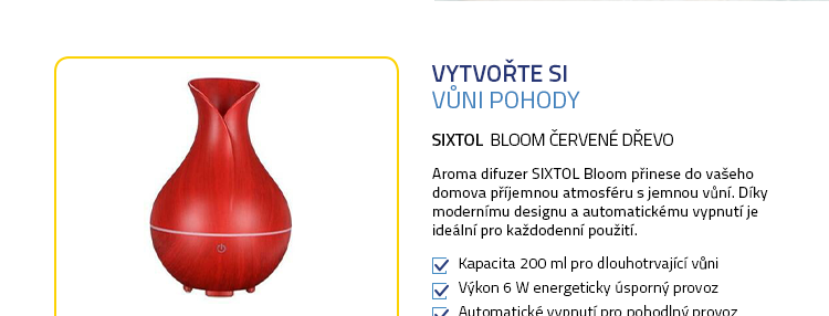 SIXTOL Bloom červené dřevo
