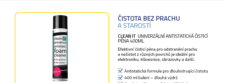 CLEAN IT Univerzální antistatická čisticí pěna 400ml