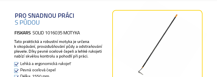 Fiskars Solid 1016035 Motyka