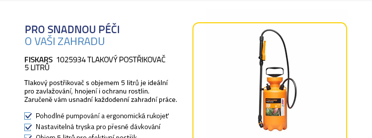 Fiskars 1025934 Tlakový postřikovač 5 litrů