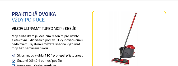Vileda Ultramat Turbo mop + kbelík
