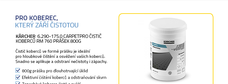 Kärcher 6.290-175.0 CarpetPro Čistič koberců RM 760 prášek 800g