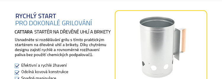 Cattara Startér na dřevěné uhlí a brikety