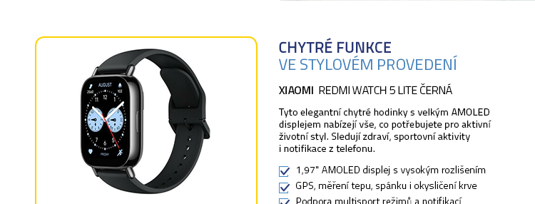 Xiaomi Redmi Watch 5 Lite černá