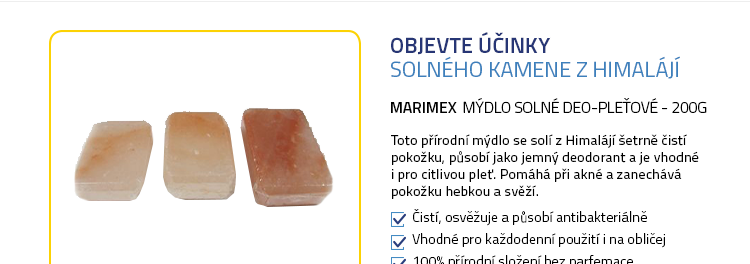 Marimex mýdlo solné deo-pleťové - 200g