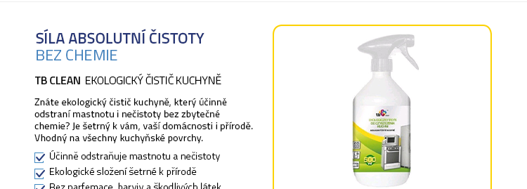 TB Clean Ekologický čistič kuchyně