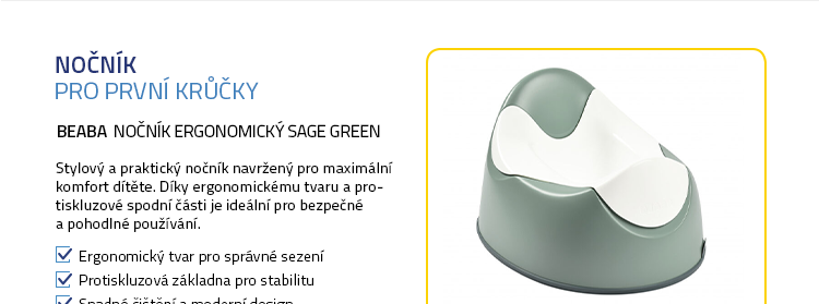 Beaba Nočník ergonomický Sage Green
