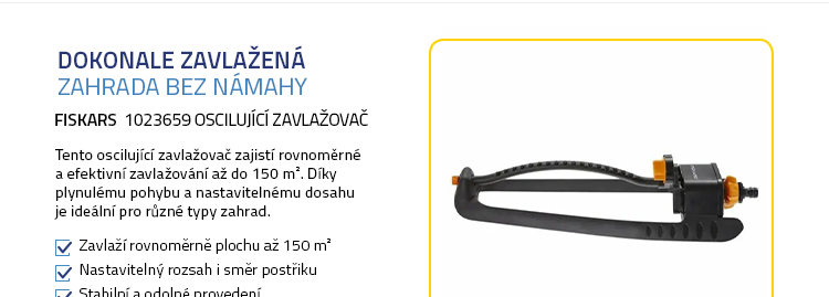 Fiskars 1023659 Oscilující zavlažovač